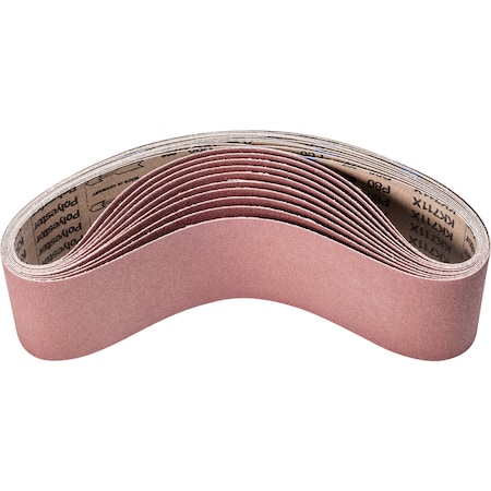 Pferd Coated Belt, Al/Oxd, 4"x36", 80 Grit, 4" W, 36" L, Coated, Aluminum Oxide, 80 Grit 49376